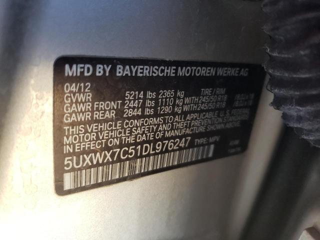 Photo 12 VIN: 5UXWX7C51DL976247 - BMW X3 XDRIVE3 