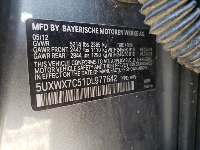 Photo 9 VIN: 5UXWX7C51DL977642 - BMW X3 XDRIVE3 