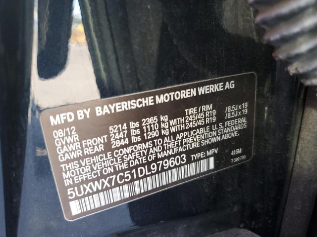 Photo 12 VIN: 5UXWX7C51DL979603 - BMW X3 XDRIVE3 