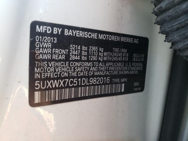 Photo 9 VIN: 5UXWX7C51DL982016 - BMW X3 