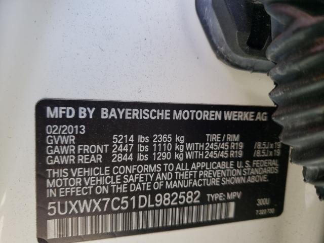 Photo 9 VIN: 5UXWX7C51DL982582 - BMW X3 XDRIVE3 