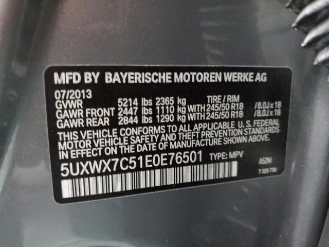 Photo 9 VIN: 5UXWX7C51E0E76501 - BMW X3 XDRIVE3 