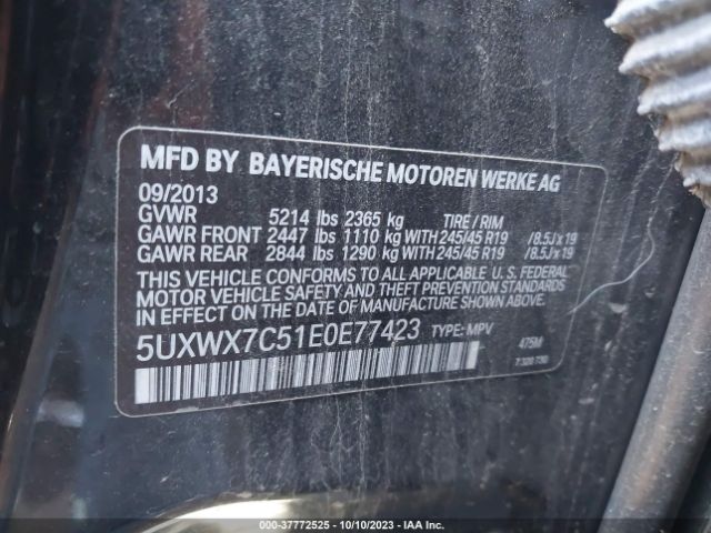 Photo 8 VIN: 5UXWX7C51E0E77423 - BMW X3 