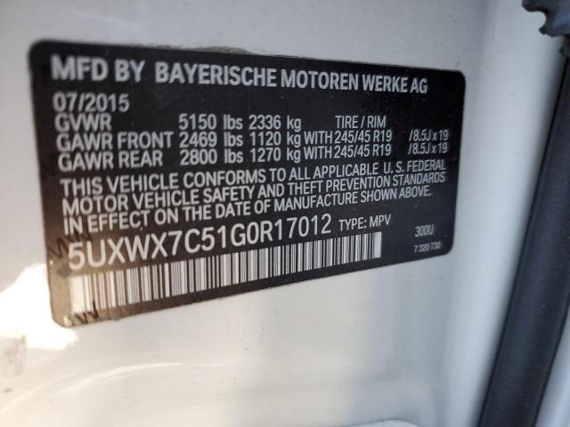 Photo 11 VIN: 5UXWX7C51G0R17012 - BMW X3 