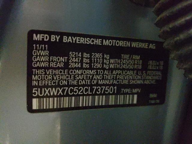 Photo 9 VIN: 5UXWX7C52CL737501 - BMW X3 XDRIVE3 