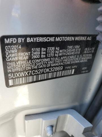 Photo 12 VIN: 5UXWX7C52F0K32869 - BMW X3 