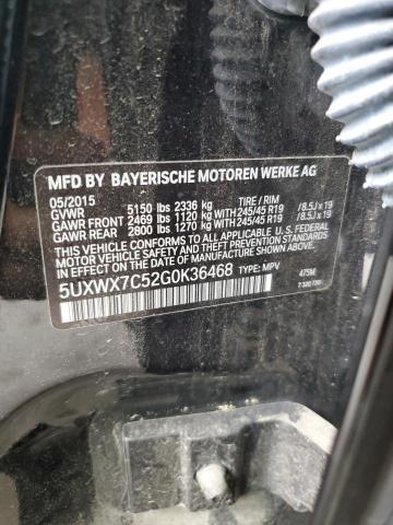 Photo 12 VIN: 5UXWX7C52G0K36468 - BMW X3 XDRIVE3 