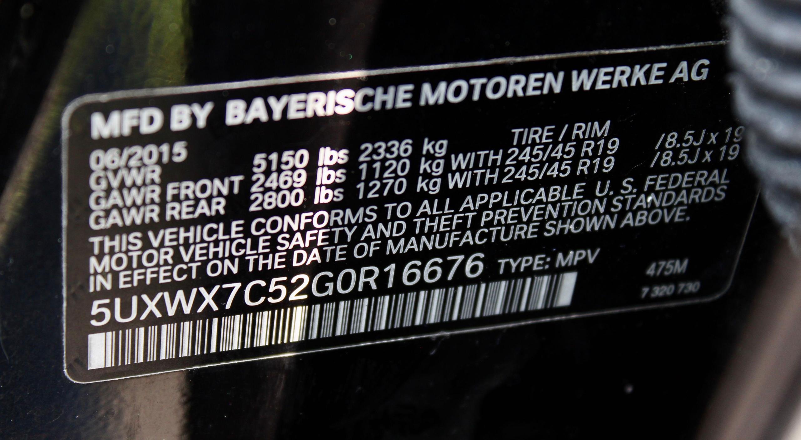 Photo 9 VIN: 5UXWX7C52G0R16676 - BMW X3 XDRIVE3 