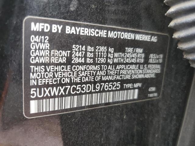 Photo 12 VIN: 5UXWX7C53DL976525 - BMW X3 XDRIVE3 