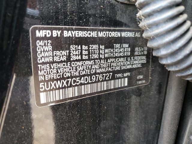 Photo 12 VIN: 5UXWX7C54DL976727 - BMW X3 XDRIVE3 