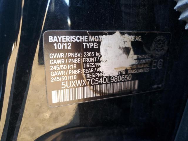 Photo 12 VIN: 5UXWX7C54DL980650 - BMW X3 XDRIVE3 