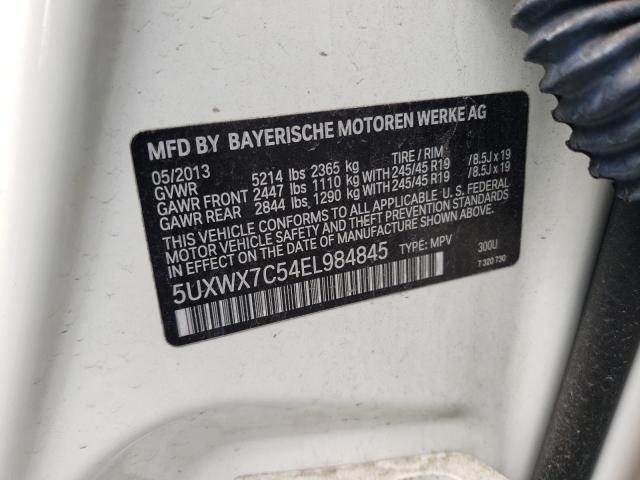 Photo 12 VIN: 5UXWX7C54EL984845 - BMW X3 XDRIVE3 