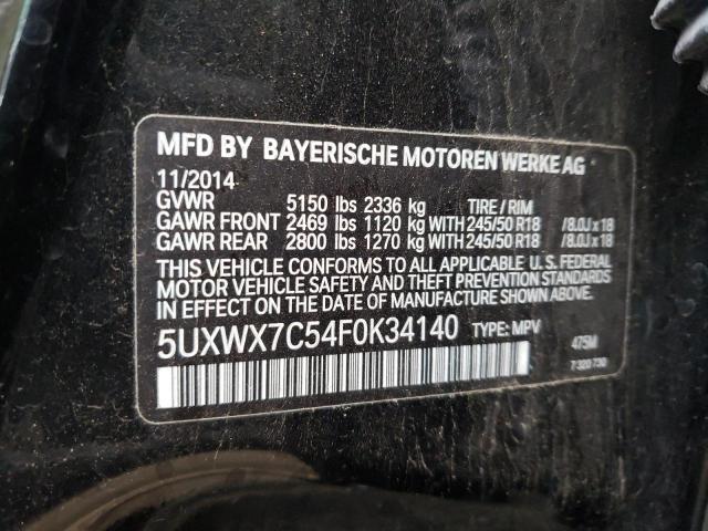 Photo 9 VIN: 5UXWX7C54F0K34140 - BMW X3 