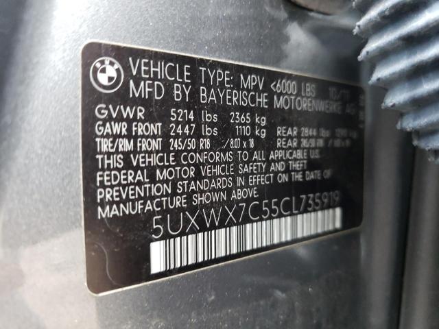 Photo 13 VIN: 5UXWX7C55CL735919 - BMW X3 XDRIVE3 