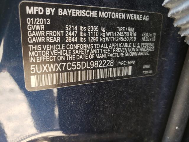 Photo 9 VIN: 5UXWX7C55DL982228 - BMW X3 XDRIVE3 