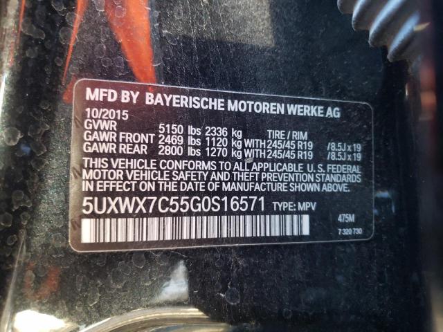 Photo 11 VIN: 5UXWX7C55G0S16571 - BMW X3 XDRIVE3 