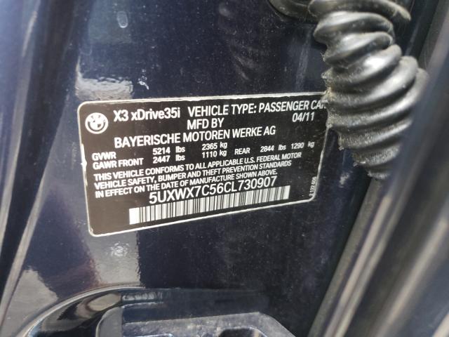 Photo 9 VIN: 5UXWX7C56CL730907 - BMW X3 