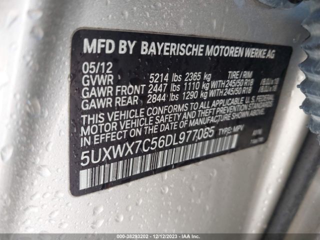 Photo 8 VIN: 5UXWX7C56DL977085 - BMW X3 