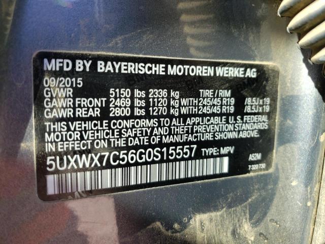 Photo 12 VIN: 5UXWX7C56G0S15557 - BMW X3 XDRIVE3 