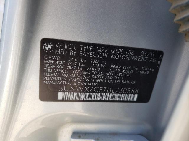 Photo 9 VIN: 5UXWX7C57BL730588 - BMW X3 XDRIVE3 