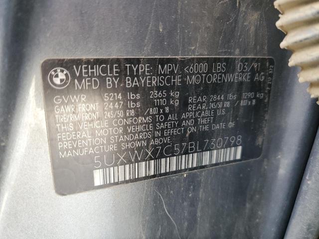 Photo 12 VIN: 5UXWX7C57BL730798 - BMW X3 XDRIVE3 