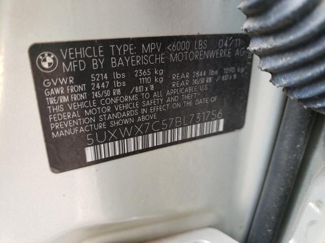 Photo 9 VIN: 5UXWX7C57BL731756 - BMW X3 XDRIVE3 