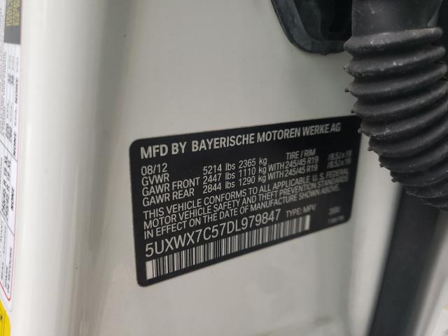 Photo 9 VIN: 5UXWX7C57DL979847 - BMW X3 XDRIVE3 