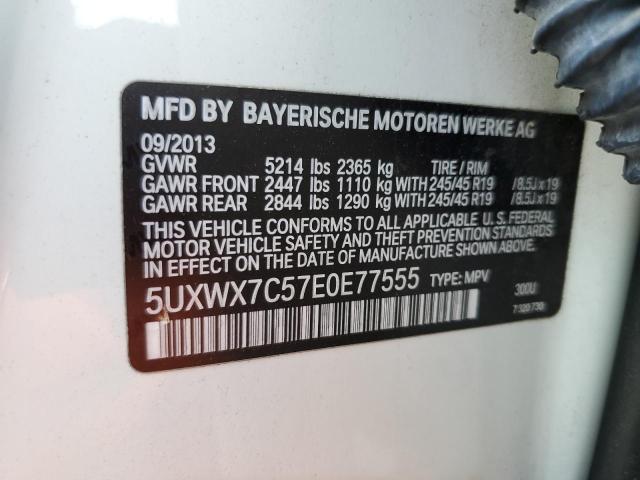 Photo 13 VIN: 5UXWX7C57E0E77555 - BMW X3 XDRIVE3 