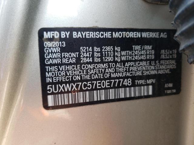 Photo 12 VIN: 5UXWX7C57E0E77748 - BMW X3 XDRIVE3 