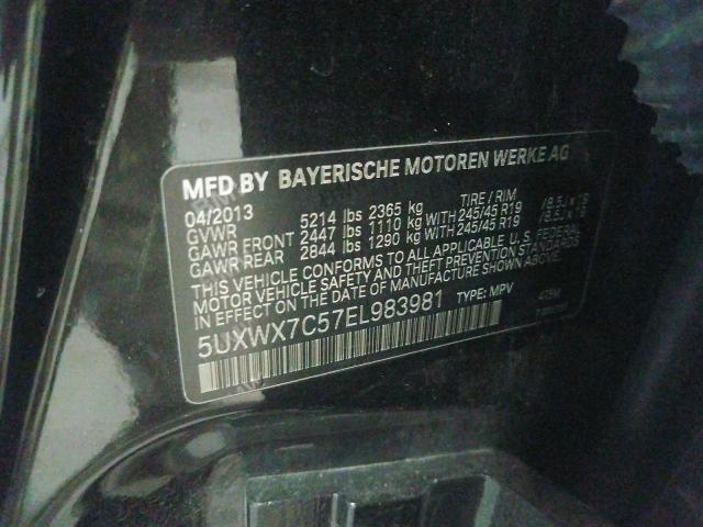 Photo 9 VIN: 5UXWX7C57EL983981 - BMW X3 XDRIVE3 