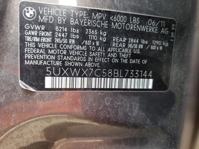 Photo 9 VIN: 5UXWX7C58BL733144 - BMW X3 XDRIVE3 