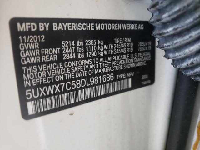 Photo 12 VIN: 5UXWX7C58DL981686 - BMW X3 XDRIVE3 