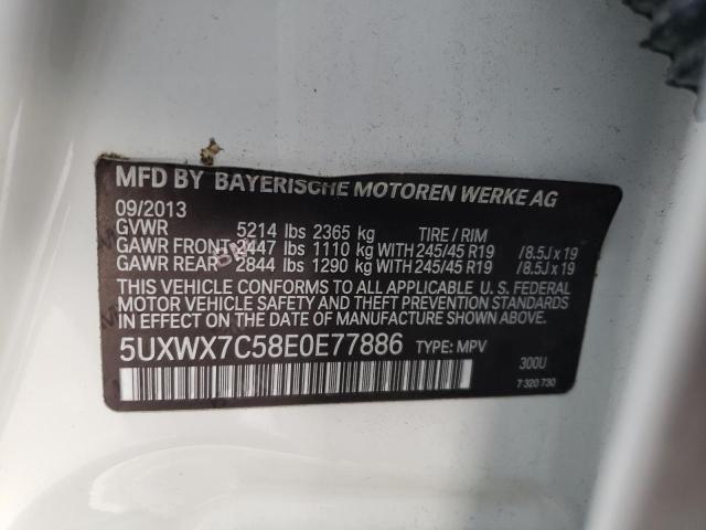 Photo 11 VIN: 5UXWX7C58E0E77886 - BMW X3 XDRIVE3 