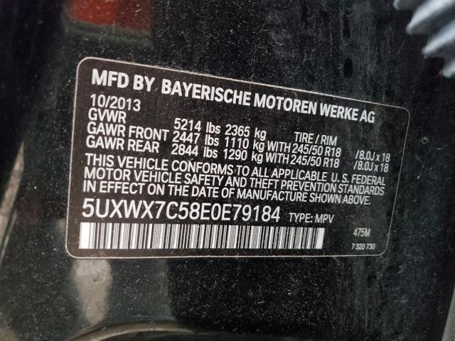 Photo 9 VIN: 5UXWX7C58E0E79184 - BMW X3 XDRIVE3 