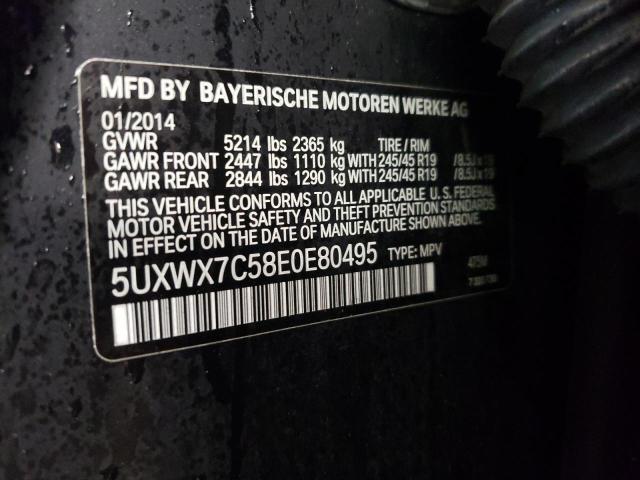 Photo 11 VIN: 5UXWX7C58E0E80495 - BMW X3 XDRIVE3 