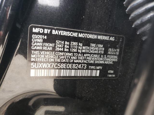 Photo 12 VIN: 5UXWX7C58E0E82473 - BMW X3 XDRIVE3 