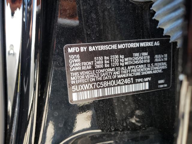 Photo 9 VIN: 5UXWX7C58H0U42461 - BMW X3 