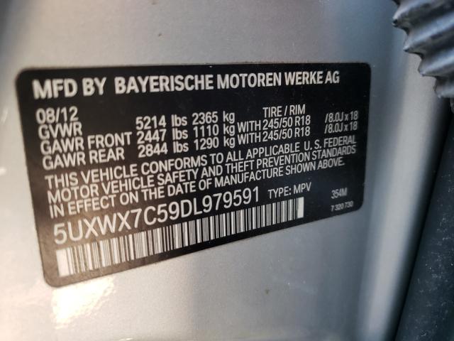 Photo 9 VIN: 5UXWX7C59DL979591 - BMW X3 XDRIVE3 