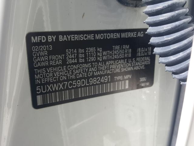 Photo 9 VIN: 5UXWX7C59DL982491 - BMW X3 XDRIVE3 