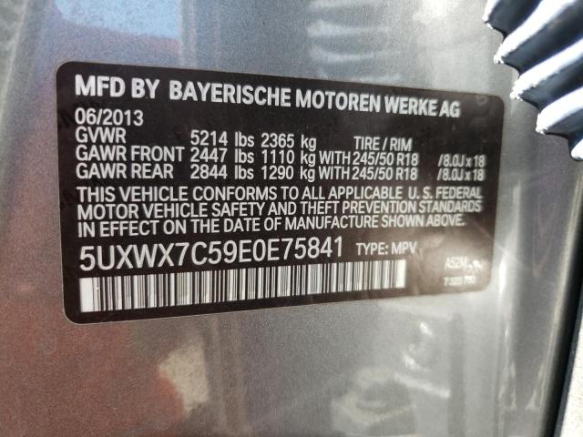 Photo 12 VIN: 5UXWX7C59E0E75841 - BMW X3 