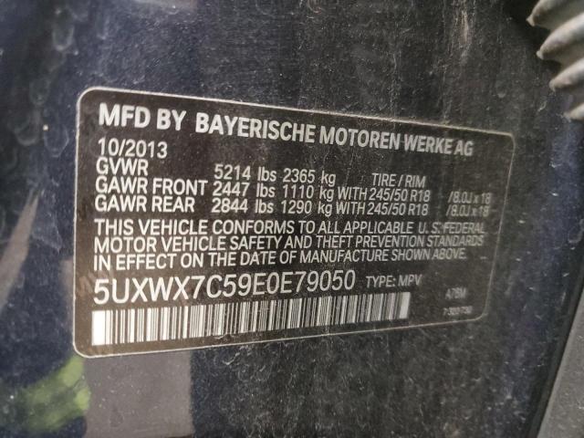 Photo 13 VIN: 5UXWX7C59E0E79050 - BMW X3 XDRIVE3 