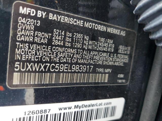 Photo 11 VIN: 5UXWX7C59EL983917 - BMW X3 XDRIVE3 