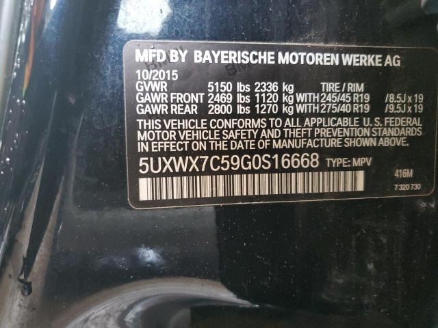 Photo 12 VIN: 5UXWX7C59G0S16668 - BMW X3 XDRIVE3 