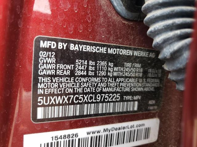 Photo 11 VIN: 5UXWX7C5XCL975225 - BMW X3 