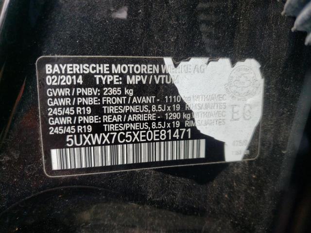 Photo 12 VIN: 5UXWX7C5XE0E81471 - BMW X3 XDRIVE3 