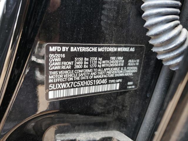 Photo 12 VIN: 5UXWX7C5XH0S19046 - BMW X3 XDRIVE3 