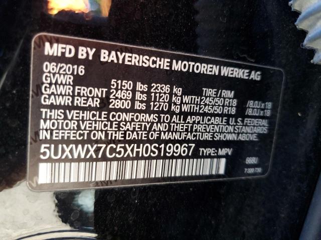 Photo 12 VIN: 5UXWX7C5XH0S19967 - BMW X3 XDRIVE3 