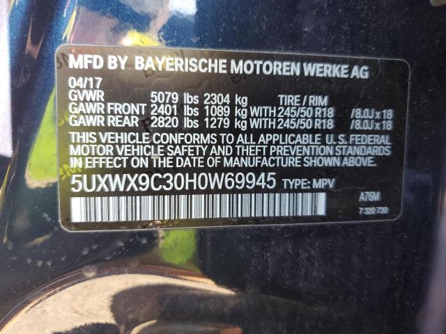 Photo 11 VIN: 5UXWX9C30H0W69945 - BMW X3 