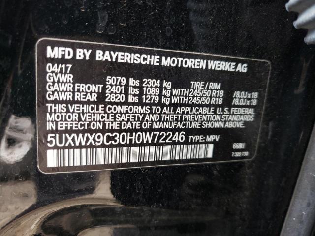 Photo 12 VIN: 5UXWX9C30H0W72246 - BMW X3 