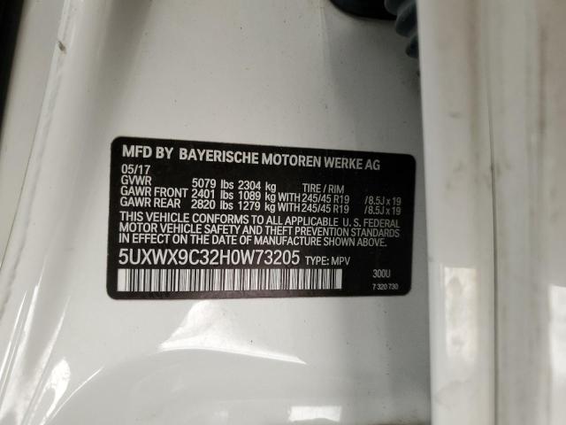 Photo 12 VIN: 5UXWX9C32H0W73205 - BMW X3 XDRIVE2 